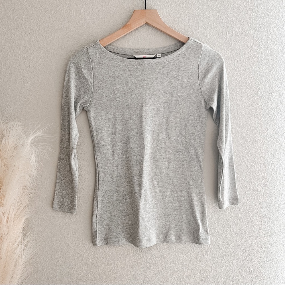 Vineyard Vines Solid Boatneck Simple Tee